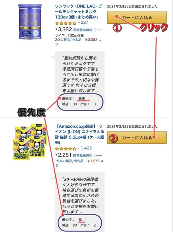 実践 ねこわん応援企画 匿名配送amazon欲しいものリスト くりまろこ