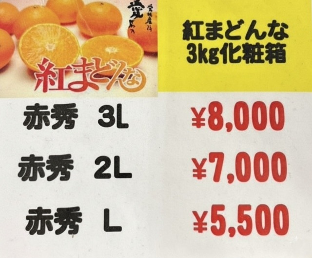 紅まどんな2025年１個の値段は？