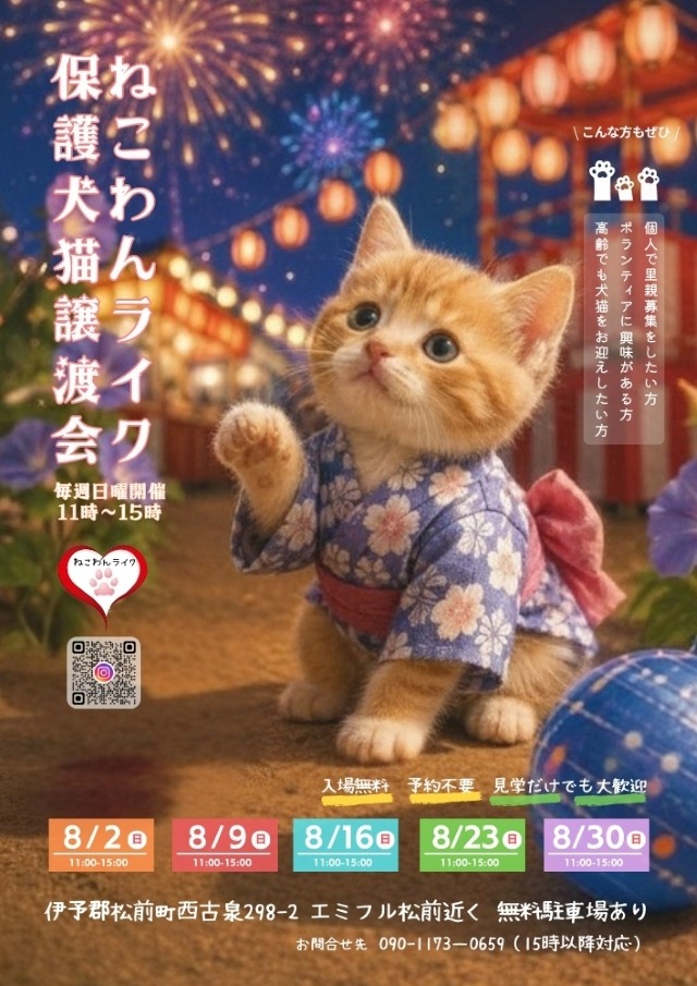 譲渡会チラシ